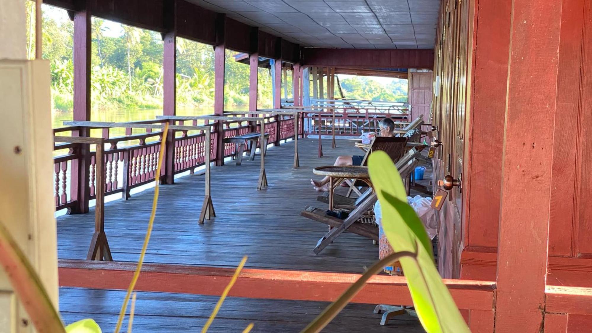 Souksanh River Bungalow Muang Không Eksteriør bilde